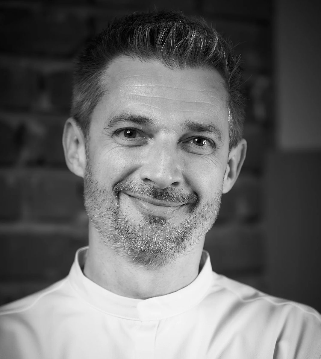 Chef Michele Rocchi in the Clementina dining room