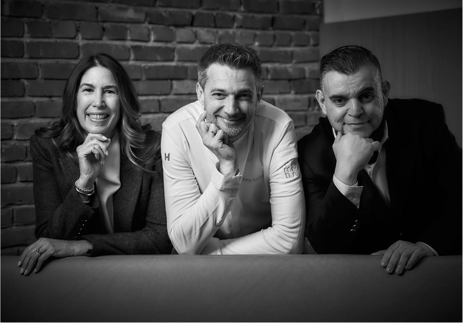 Joanne Berlangieri, Michele Rocchi and Alex Cabarcas in the Clementina dining room
